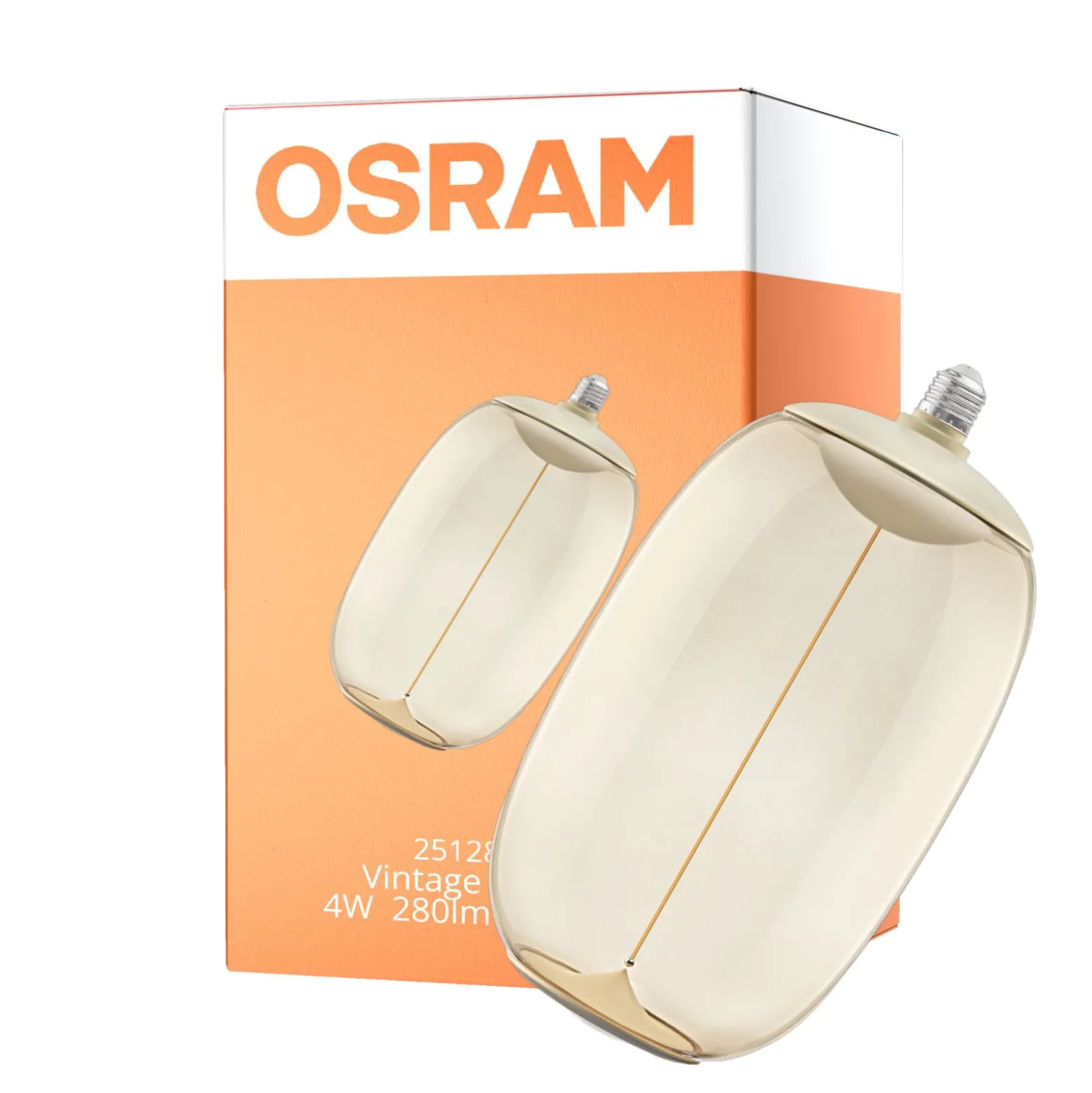Osram Vintage 1906 LED E27 Special Filament Klar 4W 280lm - 827 Extra Varm Vit | Ersättare 25W