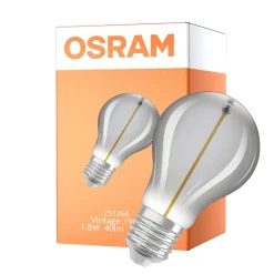 Osram Vintage 1906 LED E27 Special Filament Klar 1.8W 40lm - 818 Extra Varm Vit | Ersättare 15W