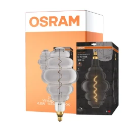 Osram Vintage 1906 LED E27 Special Filament Smokey 4.8W 100lm - 818 Extra Warm White | Dimmable