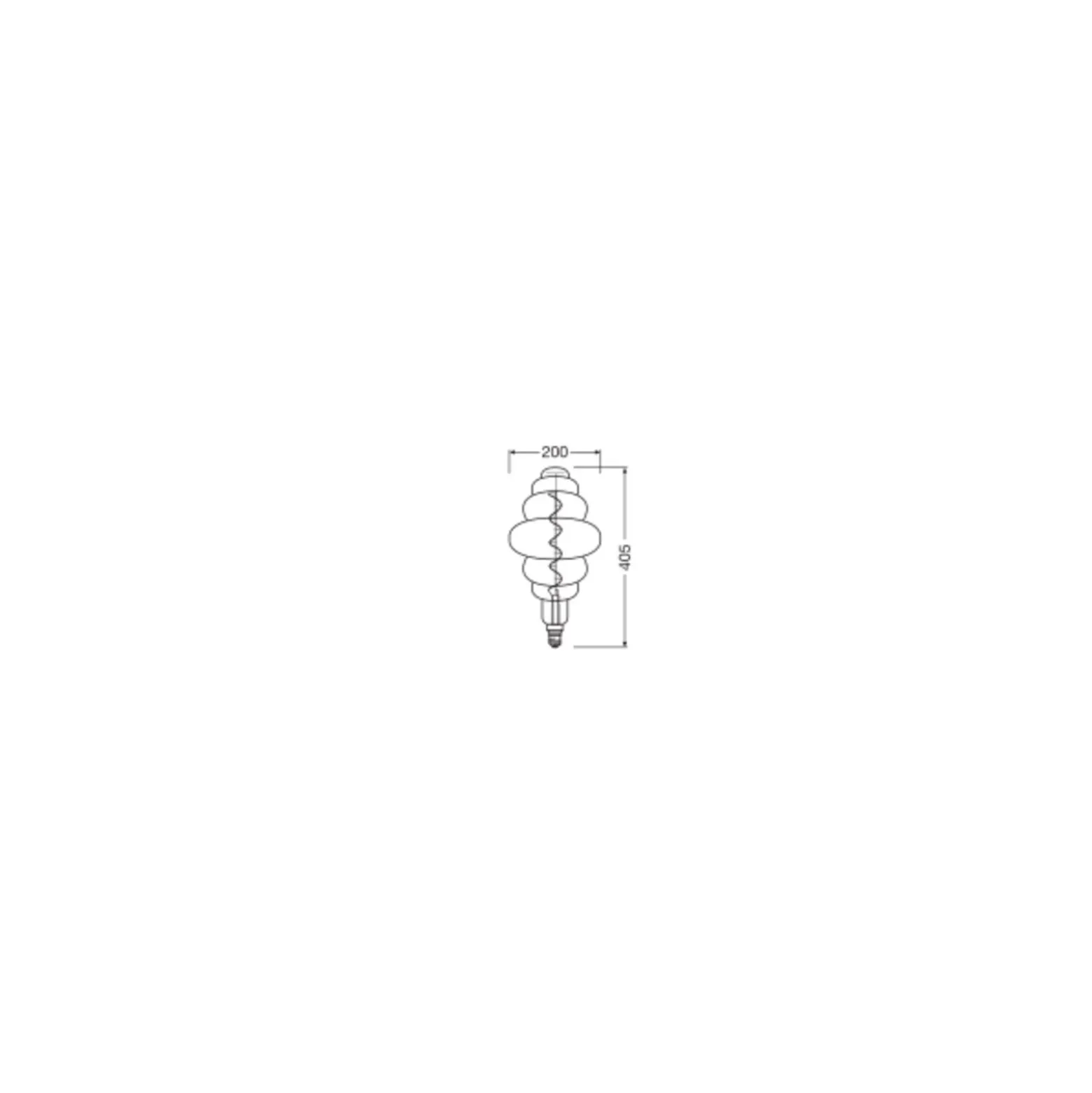 Osram Vintage 1906 LED E27 Special Filament Smokey 4.8W 100lm - 818 Extra Warm White | Dimmable