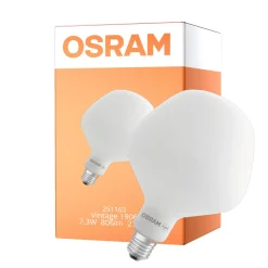 Osram Vintage 1906 LED E27 Special Filament Matt 7.3W 806lm - 827 Extra Varm Vit | Dimbar - Ersättare 60W