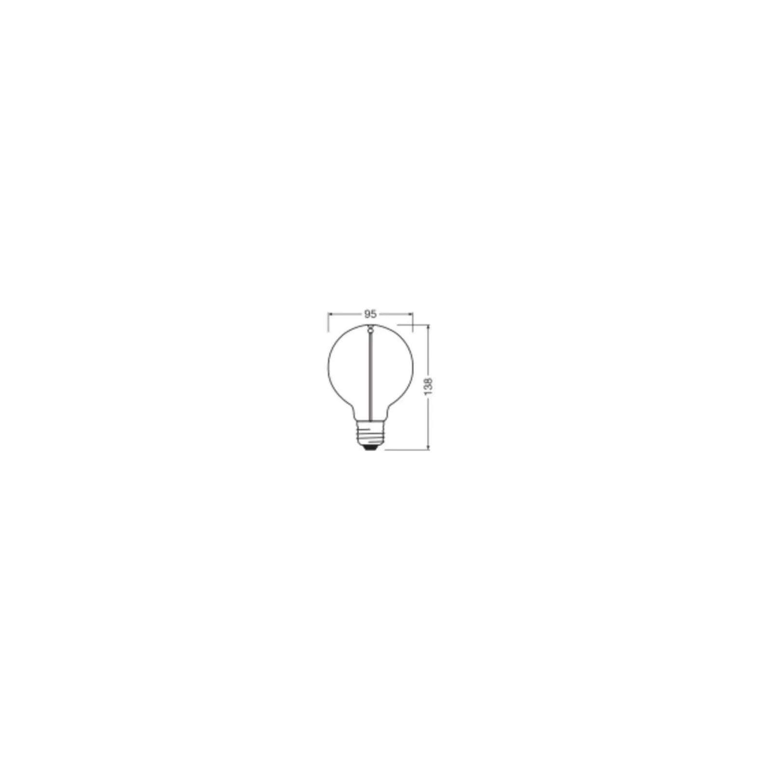 Osram Vintage 1906 LED E27 Special Filament Klar 2.2W Päron 60lm - 818 Extra Varm Vit | Ersättare 15W