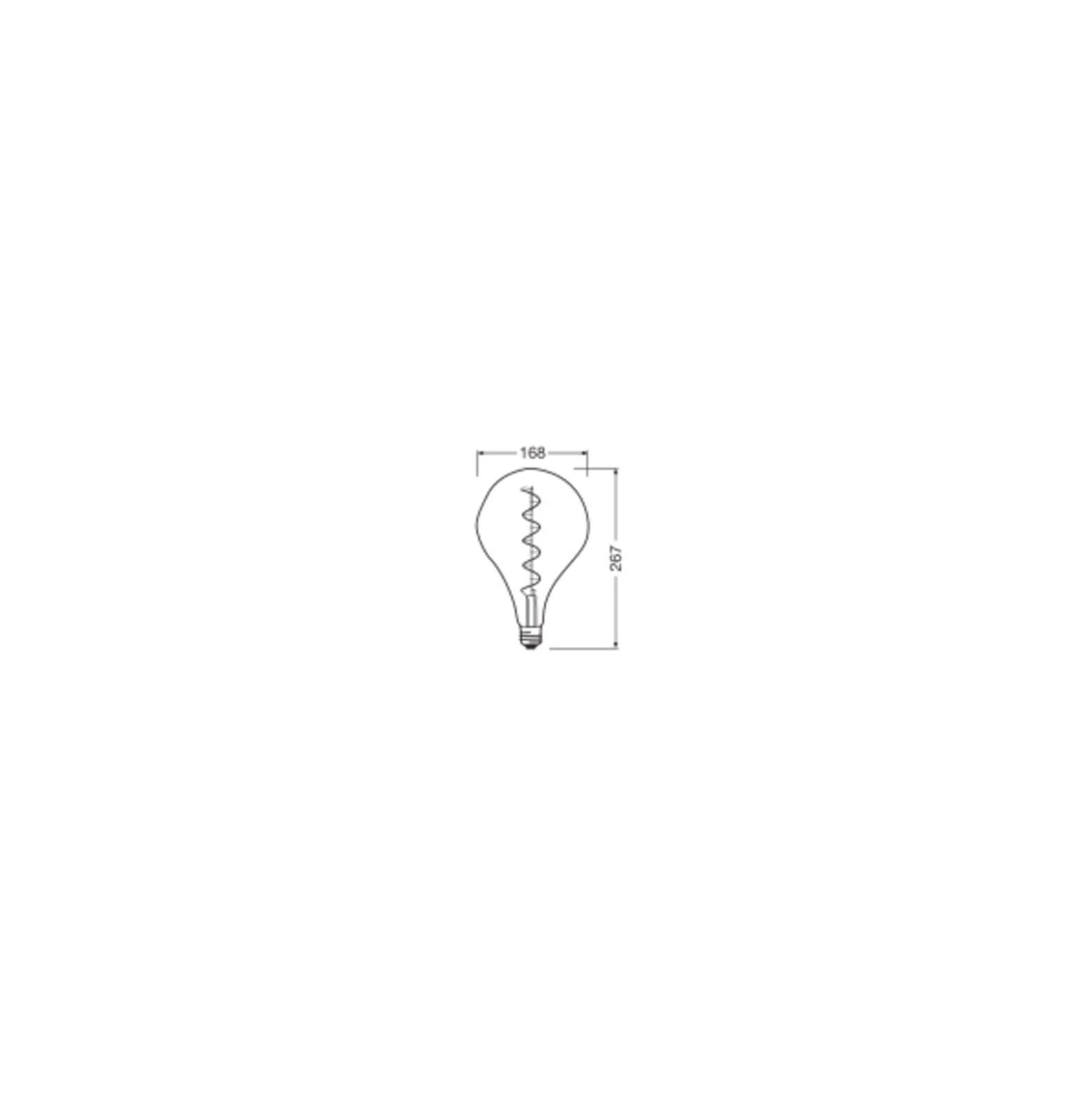 Osram Vintage 1906 LED E27 Special Filament Smokey 4.5W 150lm - 817 Extra Warm White | Dimmable