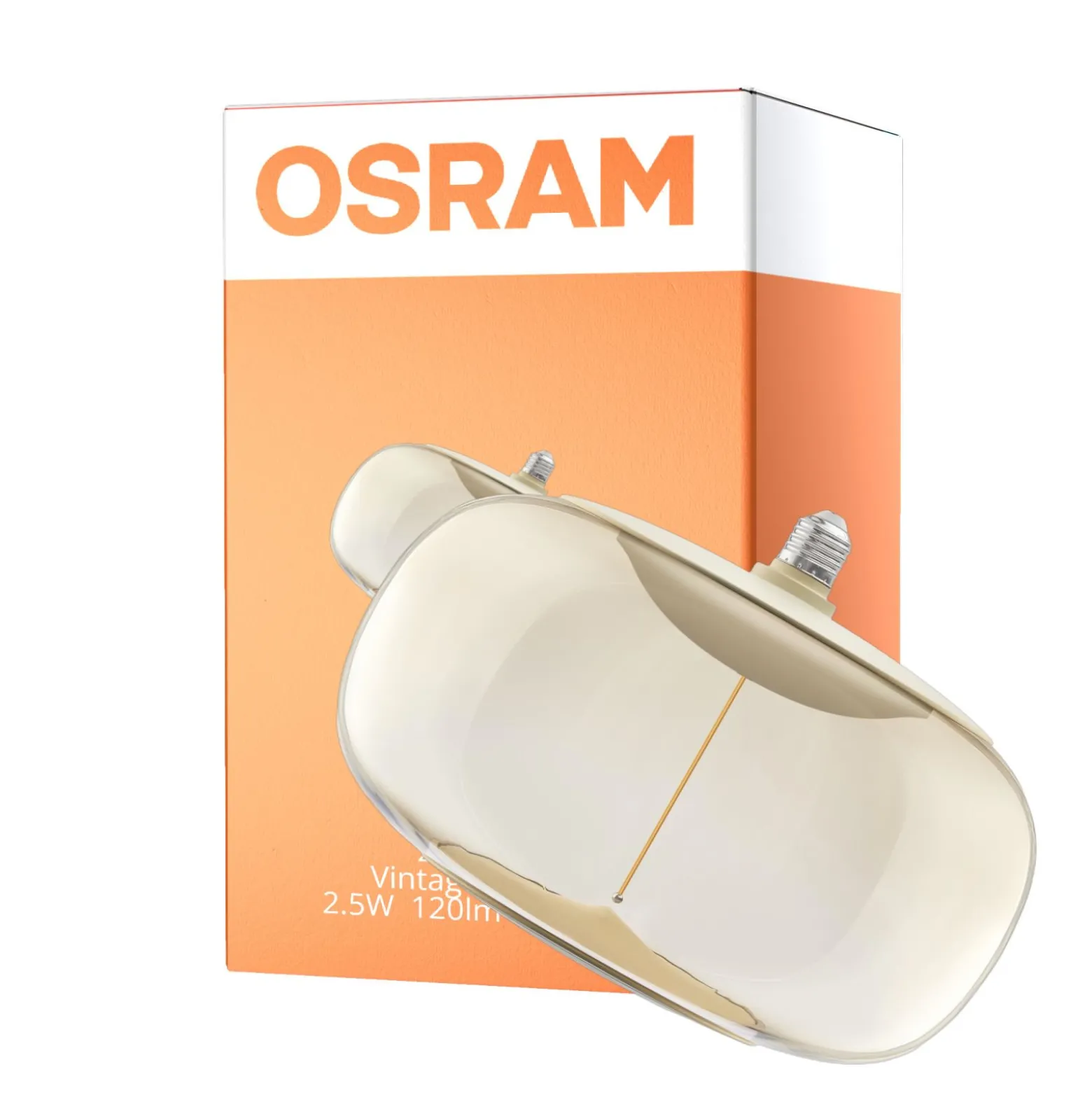 Osram Vintage 1906 LED E27 Special Filament Klar 2.5W 120lm - 827 Extra Varm Vit | Ersättare 15W