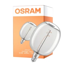 Osram Vintage 1906 LED E27 Special Filament Mirror Silver 4.8W 400lm - 827 Extra Warm White | Dimmable