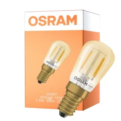 Osram Vintage 1906® LED Special Shapes LED E14 Tubular Ambar 1.6W 50lm - 824 Extra Varm Vit | Ersättare 15W