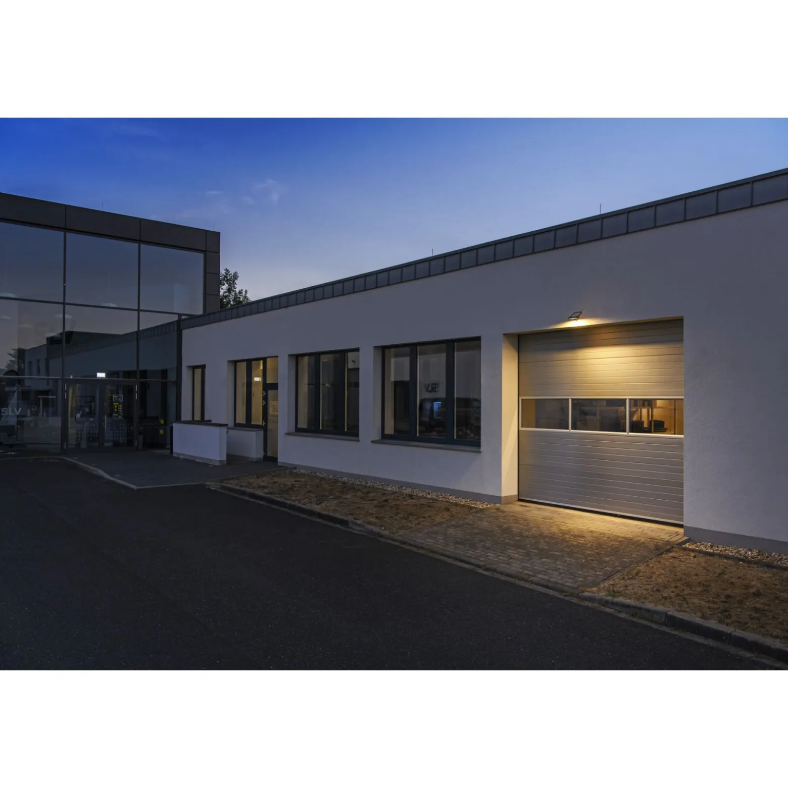 SLV Floodi Strålkastare Aluminium Antracit 48W 5150lm 180D - 830 Varm Vit | Utomhus - IP65 - IK06 - Symmetrisk