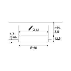 SLV Medo Taklampa Aluminium Vit 33W 4600lm - 930-940 CCT | Bästa Färgåtergivning - UGR<19