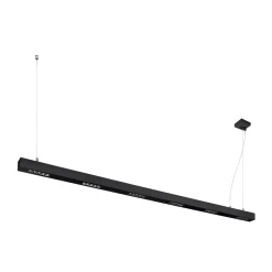 SLV Q-Line Pendellampa Aluminium Svart 93W 4600lm - 940 Kallvit | Bästa Färgåtergivning - UGR<11 - Dimbar