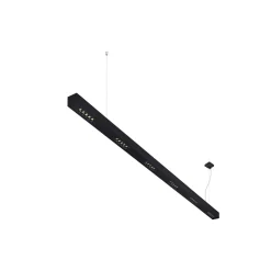 SLV Q-Line Pendellampa Aluminium Svart 93W 4600lm - 940 Kallvit | Bästa Färgåtergivning - UGR<11 - Dimbar