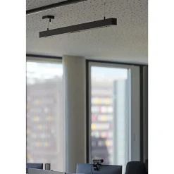 SLV Q-Line Pendellampa Aluminium Svart 46W 2300lm - 940 Kallvit | Bästa Färgåtergivning - UGR<11 - Dimbar