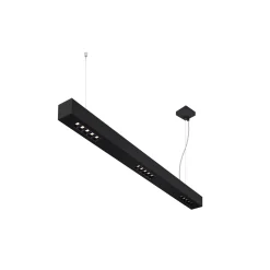 SLV Q-Line Pendellampa Aluminium Svart 46W 2300lm - 940 Kallvit | Bästa Färgåtergivning - UGR<11 - Dimbar