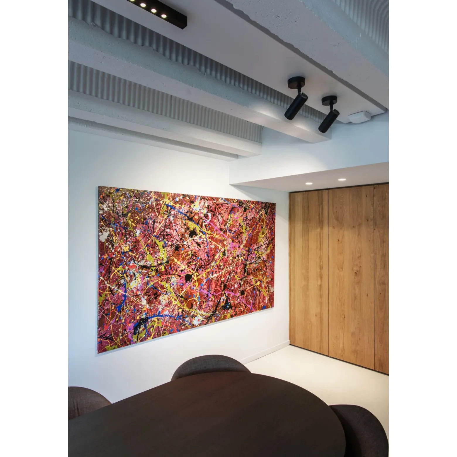 SLV Q-Line Wall/Taklampa Aluminium Svart 93W 4200lm - 930 Varm Vit | Bästa Färgåtergivning - UGR<11 - Dimbar