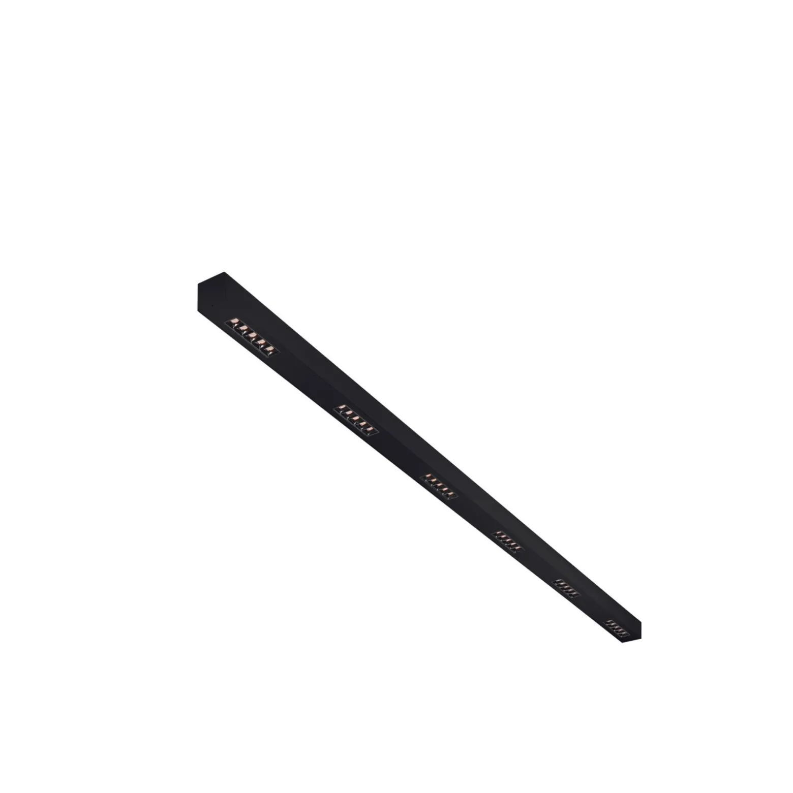 SLV Q-Line Wall/Taklampa Aluminium Svart 93W 4200lm - 930 Varm Vit | Bästa Färgåtergivning - UGR<11 - Dimbar