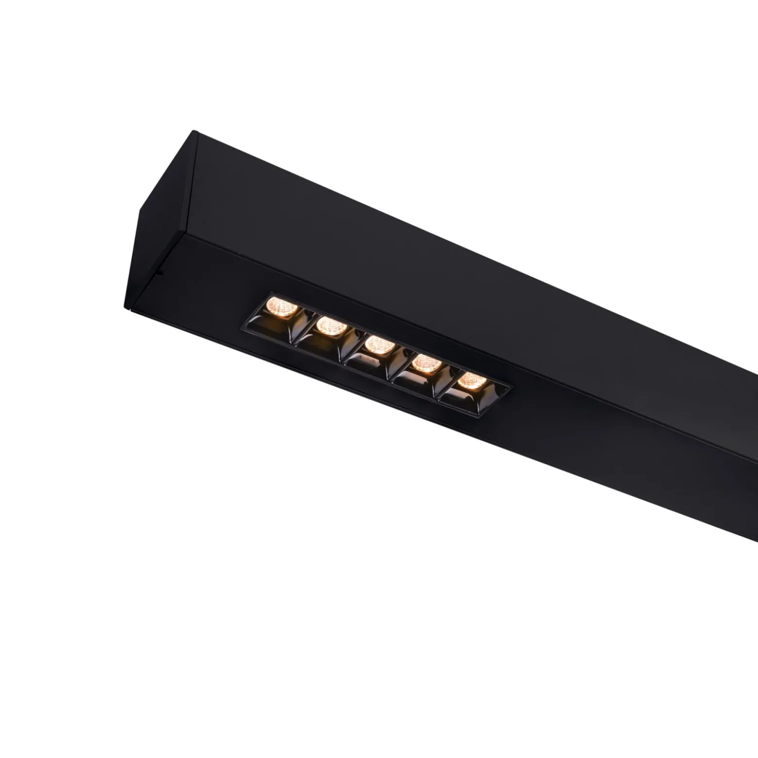 SLV Q-Line Wall/Taklampa Aluminium Svart 93W 4200lm - 930 Varm Vit | Bästa Färgåtergivning - UGR<11 - Dimbar
