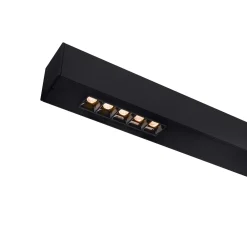 SLV Q-Line Wall/Taklampa Aluminium Svart 46W 2100lm - 930 Varm Vit | Bästa Färgåtergivning - UGR<11 - Dimbar