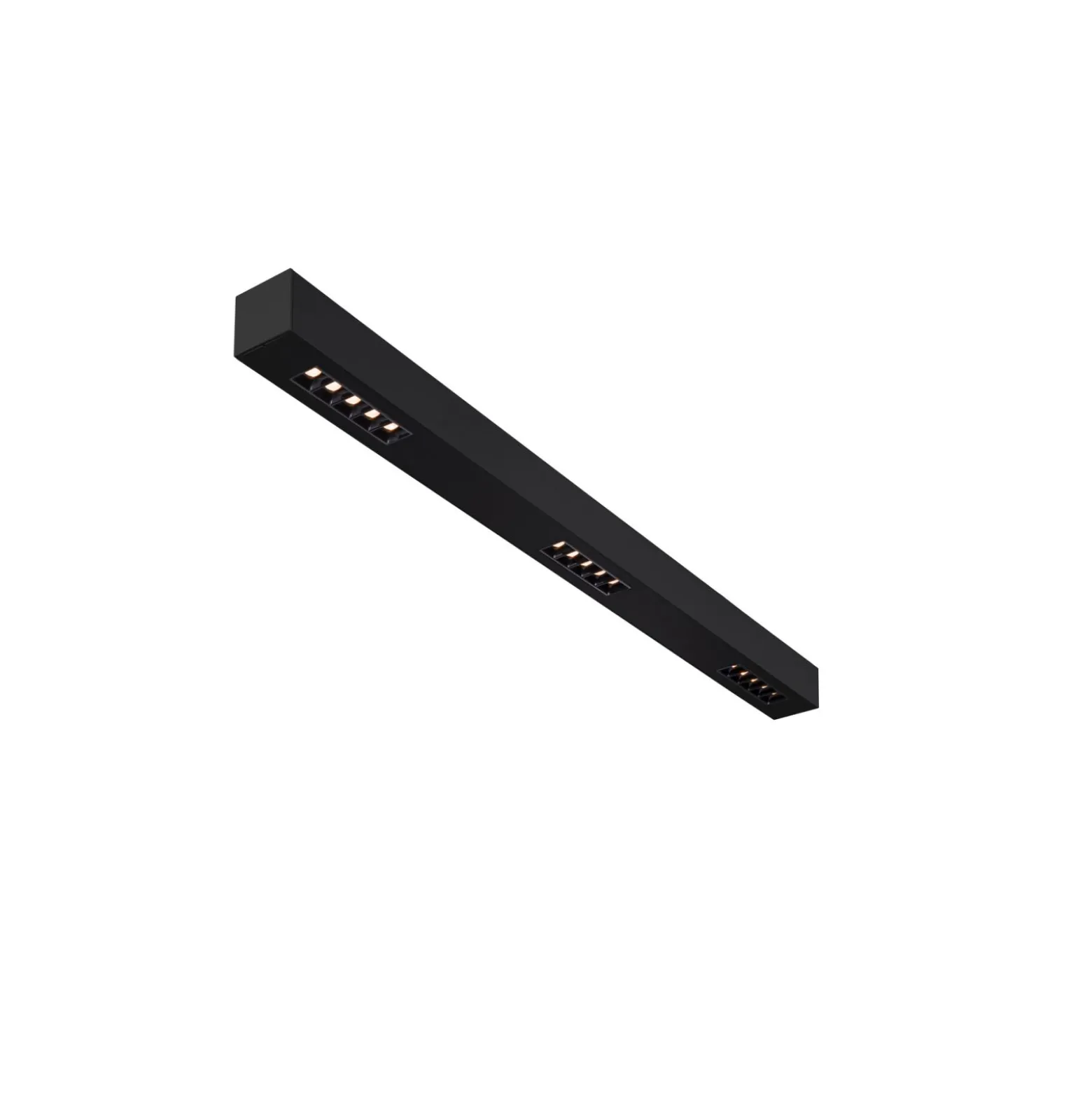 SLV Q-Line Wall/Taklampa Aluminium Svart 46W 2100lm - 930 Varm Vit | Bästa Färgåtergivning - UGR<11 - Dimbar
