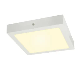 SLV Senser Wall/Taklampa Aluminium Vit 15W 1140lm - 930 Varm Vit | Bästa Färgåtergivning - Dimbar