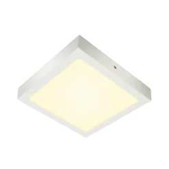 SLV Senser Wall/Taklampa Aluminium Vit 15W 1140lm - 930 Varm Vit | Bästa Färgåtergivning - Dimbar