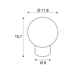 SLV Tiny Sun Bordslampa Stål Koppar | Passande För 1x G9 Max. 4W - Dimbar