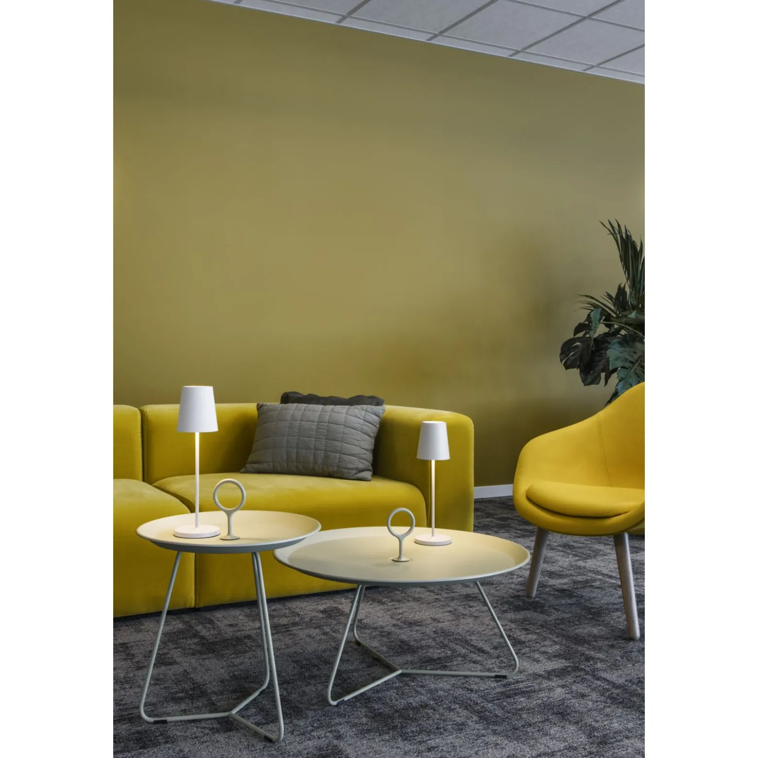 SLV Vinolina Two Bordslampa Aluminium Vit 2W 140lm - 822-827-830 CCT | IP65 - Touchdimmerbar