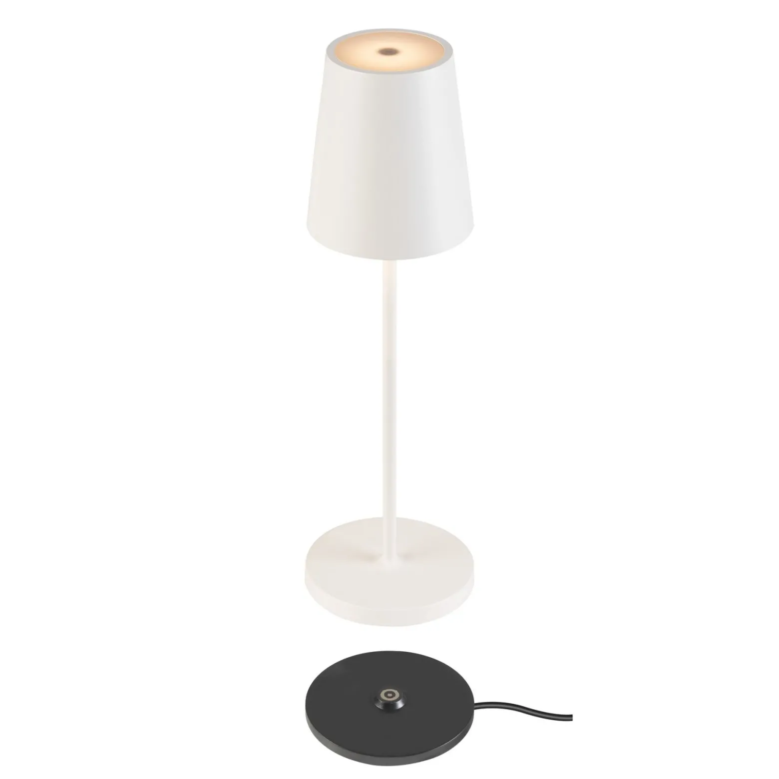 SLV Vinolina Two Bordslampa Aluminium Vit 2W 140lm - 822-827-830 CCT | IP65 - Touchdimmerbar