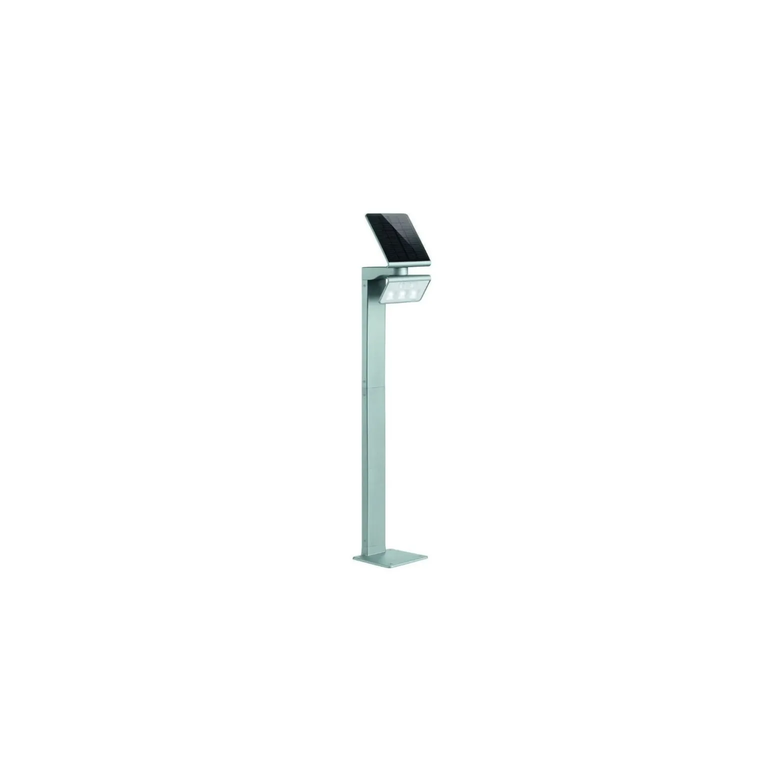 Steinel LED Piedestallampa XSolar GL-S Post Silver 150lm - 840 Kallvit| Solar - Rörelse- och Ljussensor