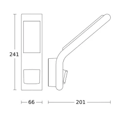Steinel LED Strålkastare XLED Home Antracit 10.5W 550lm - 830 Varm Vit | IP44 - Rörelsesensor - Symmetrisk