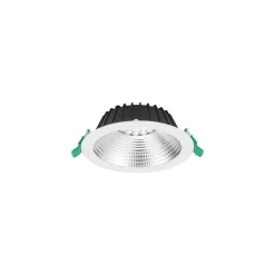 Sylvania LED Downlight Insaver Slim Aluminium Vit 13W 1650lm 70D - 830 Varm Vit | Utskärning 175mm - IP44 - UGR <19