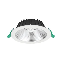 Sylvania LED Downlight Insaver Slim Aluminium Vit 13W 1650lm 70D - 830 Varm Vit | Utskärning 175mm - IP44 - UGR <19