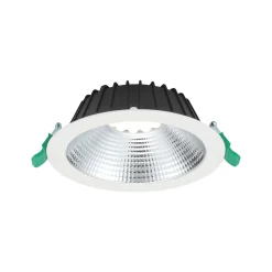 Sylvania LED Downlight Insaver Slim Aluminium Vit 13W 1650lm 70D - 830 Varm Vit | Utskärning 175mm - IP44 - UGR <19