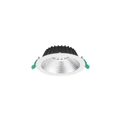 Sylvania LED Downlight Insaver Slim Aluminium Vit 13W 1650lm 70D - 830 Varm Vit | Utskärning 175mm - IP44 - UGR <19