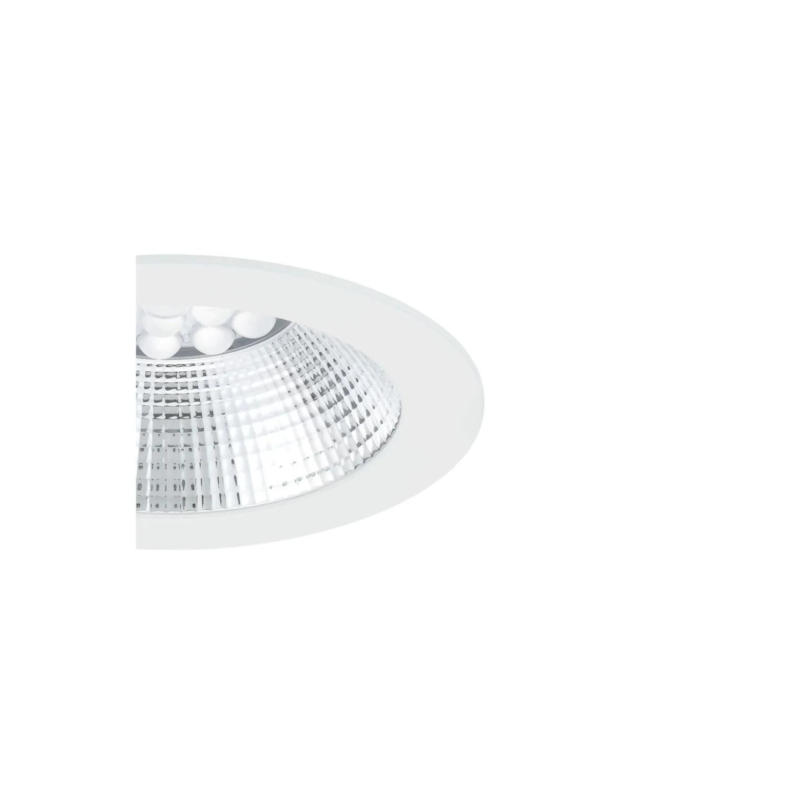 Sylvania LED Downlight Insaver Slim Aluminium Vit 1150lm 70D - 830 Varm Vit | Utskärning 150mm - IP44 - UGR <19
