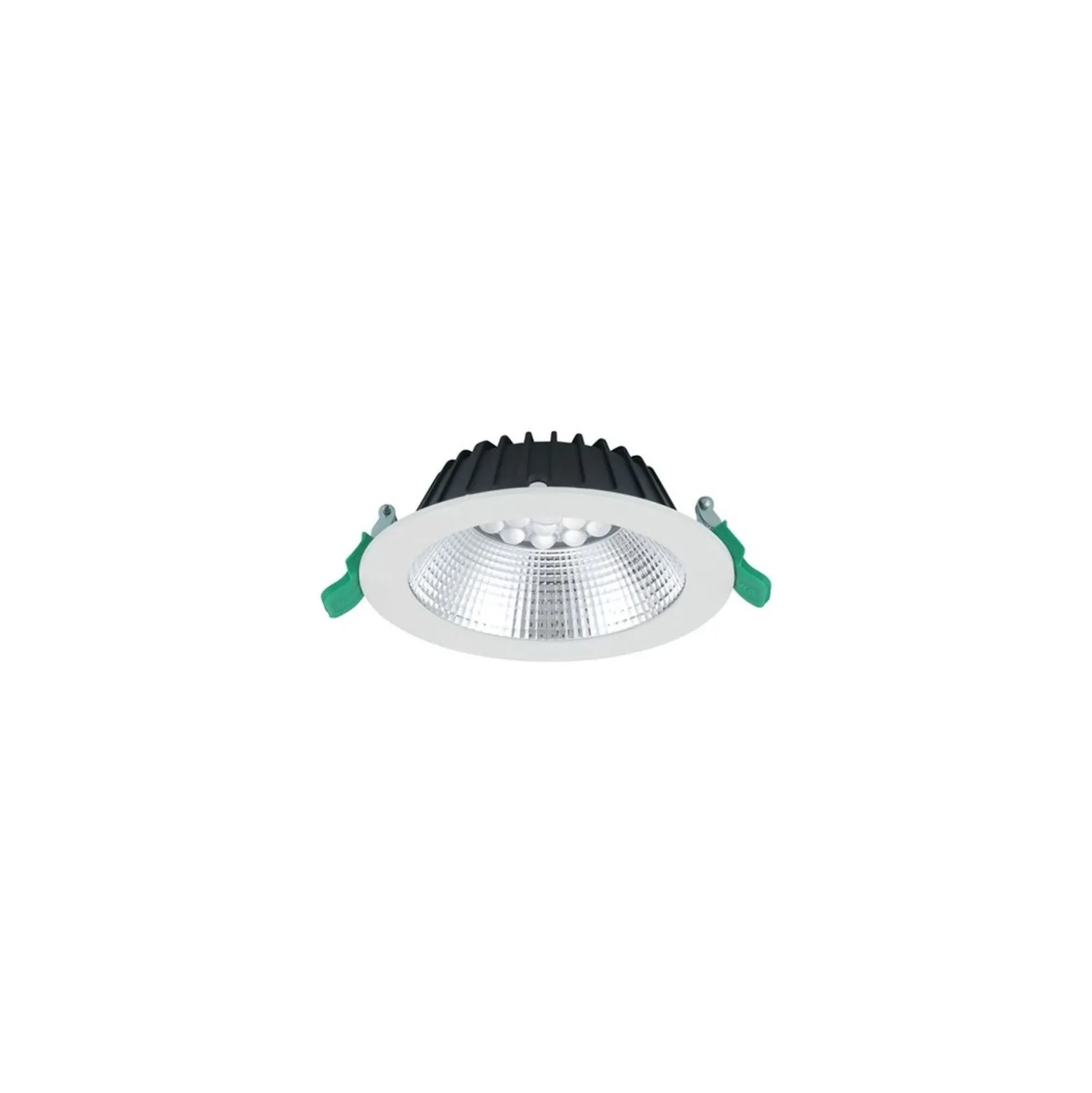 Sylvania LED Downlight Insaver Slim Aluminium Vit 1150lm 70D - 830 Varm Vit | Utskärning 150mm - IP44 - UGR <19