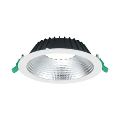 Sylvania LED Downlight Insaver Slim Aluminium Vit 1950lm 70D - 830 Varm Vit | Utskärning 205mm - IP44