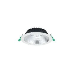 Sylvania LED Downlight Insaver Slim Aluminium Vit 1950lm 70D - 830 Varm Vit | Utskärning 205mm - IP44