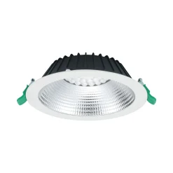 Sylvania LED Downlight Insaver Slim Aluminium Vit 1950lm 70D - 830 Varm Vit | Utskärning 205mm - IP44