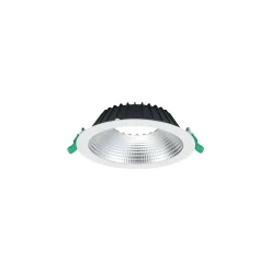 Sylvania LED Downlight Insaver Slim Aluminium Vit 1950lm 70D - 830 Varm Vit | Utskärning 205mm - IP44