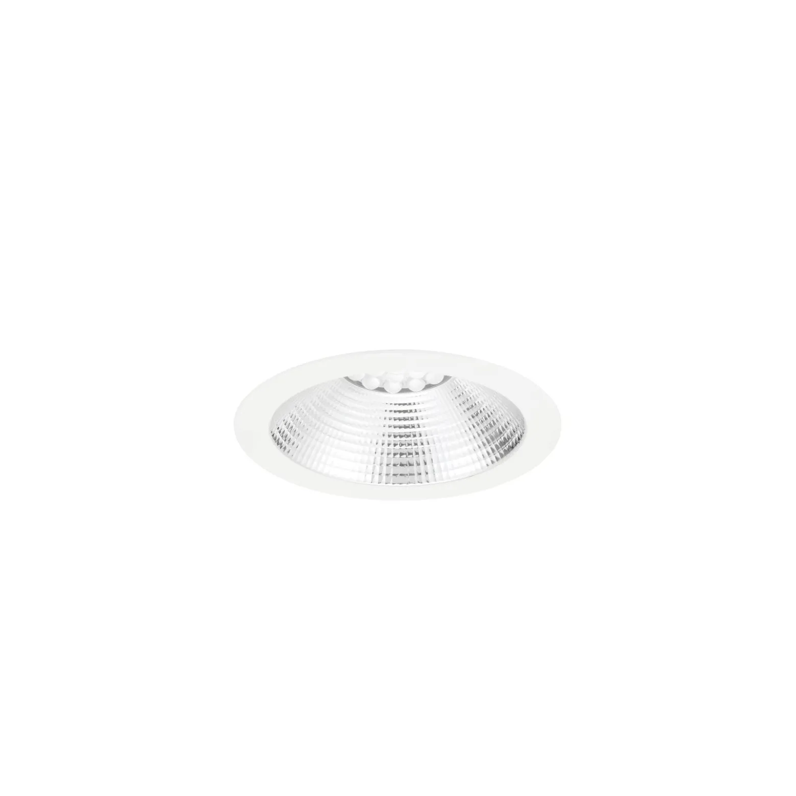 Sylvania LED Downlight Insaver Slim 175 Aluminium Vit 13W 1650lm 70D - 830 Varm Vit | Utskärning 175mm - IP44 - Dimbar