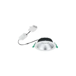 Sylvania LED Downlight Insaver Slim 175 Aluminium Vit 13W 1650lm 70D - 830 Varm Vit | Utskärning 175mm - IP44 - Dimbar