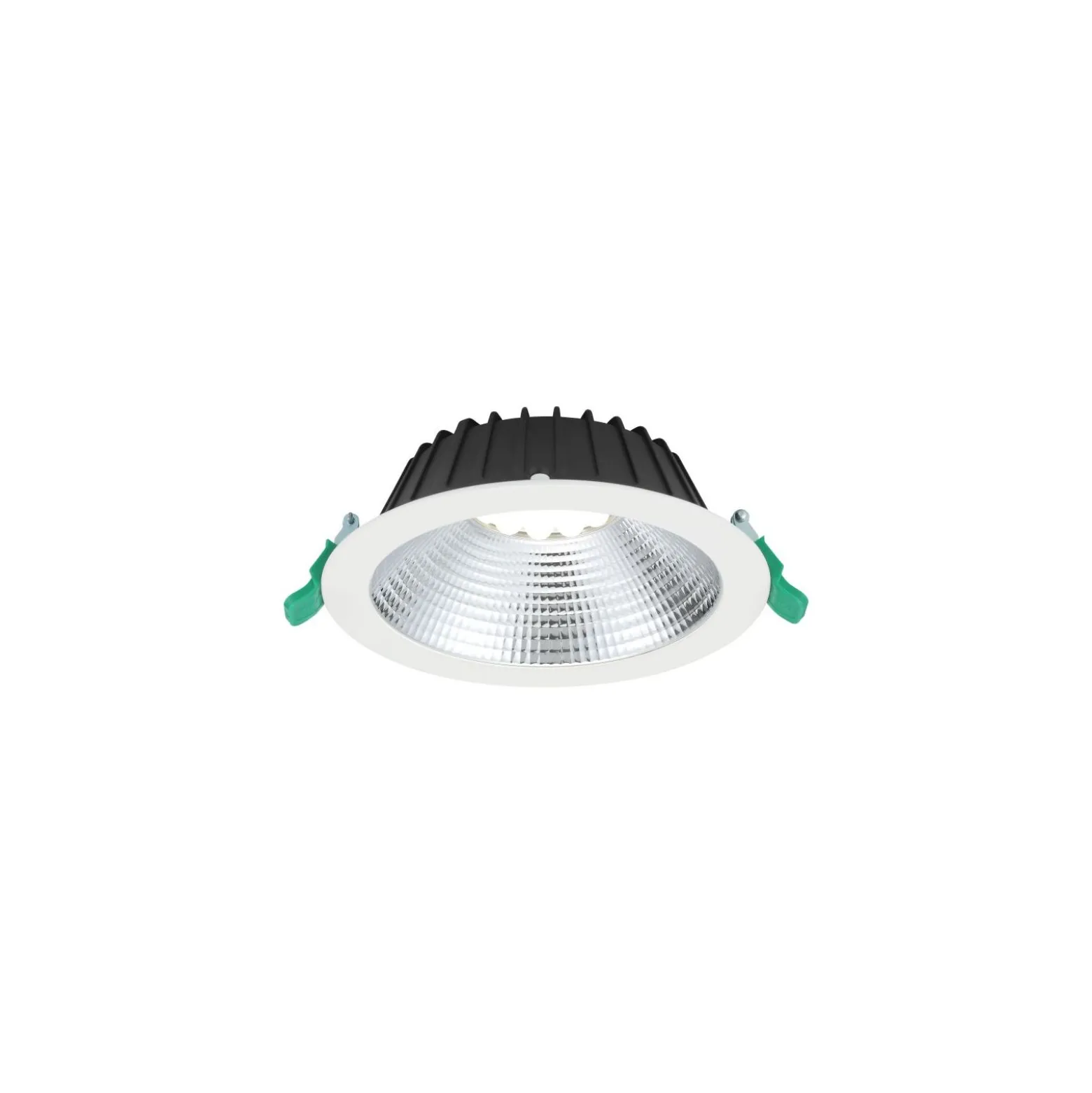 Sylvania LED Downlight Insaver Slim 175 Aluminium Vit 13W 1650lm 70D - 830 Varm Vit | Utskärning 175mm - IP44 - Dimbar