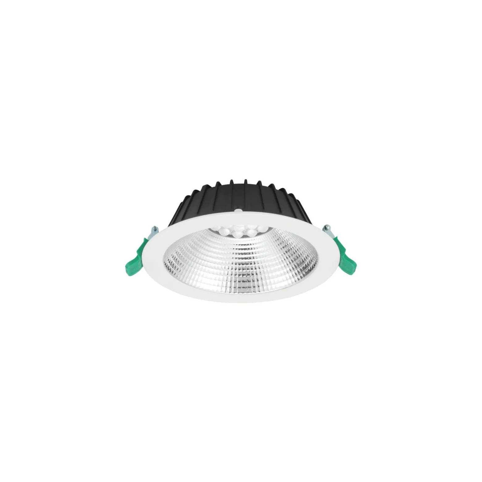 Sylvania LED Downlight Insaver Slim 175 Aluminium Vit 13W 1650lm 70D - 830 Varm Vit | Utskärning 175mm - IP44 - Dimbar