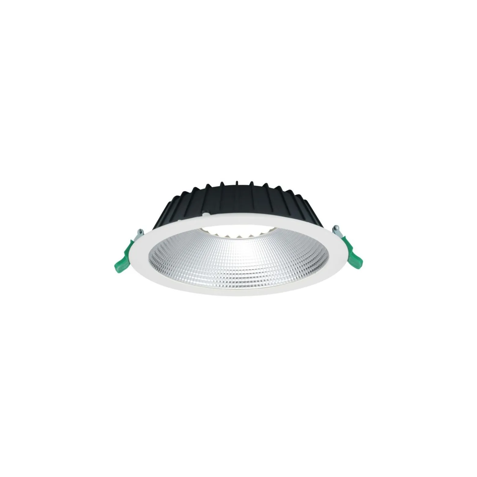 Sylvania LED Downlight Insaver Slim 225 Aluminium Vit 41W 4800lm 70D - 830 Varm Vit | Utskärning 225mm - IP44 - Dimbar