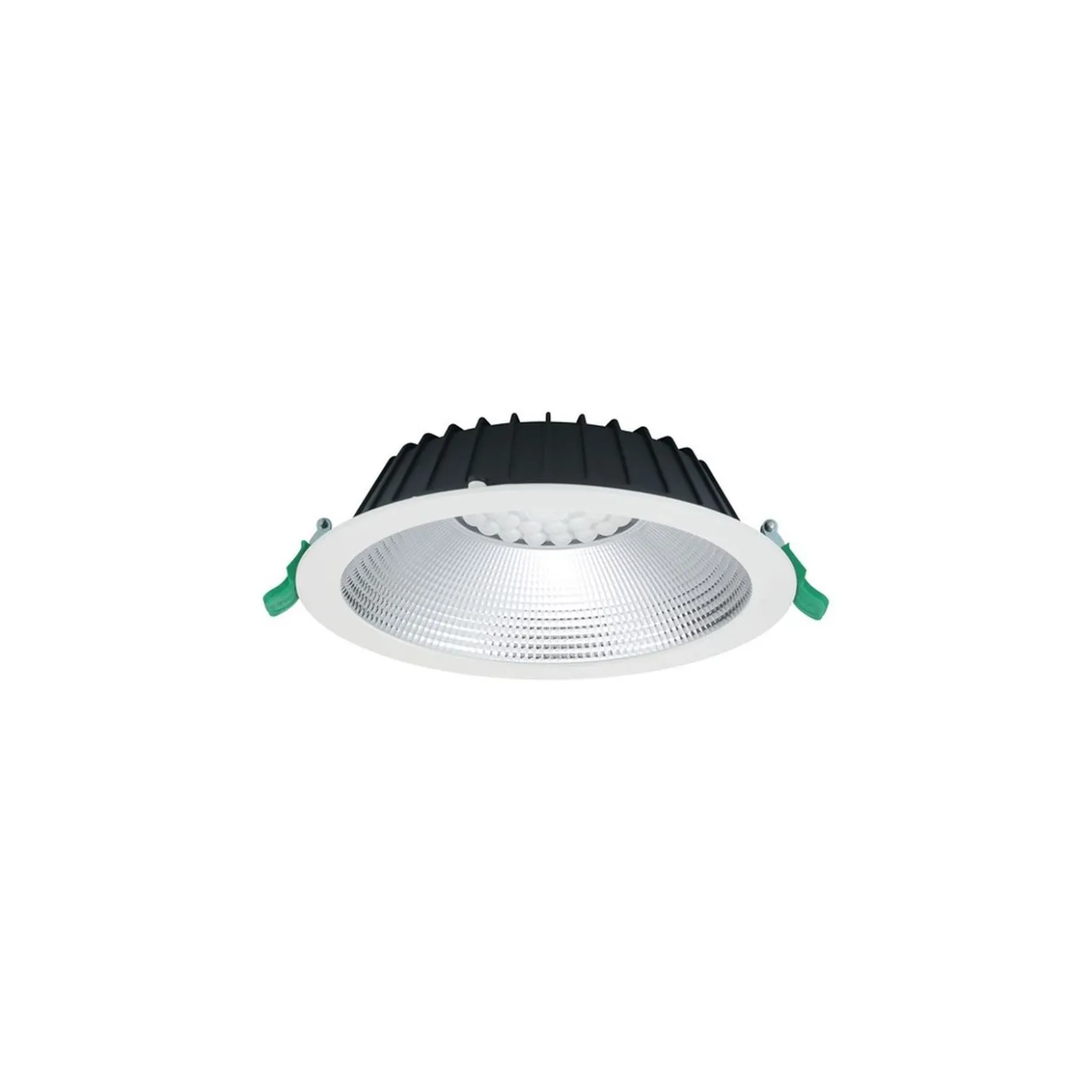 Sylvania LED Downlight Insaver Slim 225 Aluminium Vit 41W 4800lm 70D - 830 Varm Vit | Utskärning 225mm - IP44 - Dimbar
