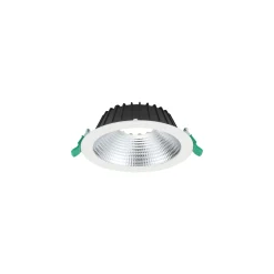Sylvania LED Downlight Insaver Slim 175 Aluminium Vit 13W 1700lm 70D - 840 Kallvit | Utskärning 175mm - IP44 - Dimbar