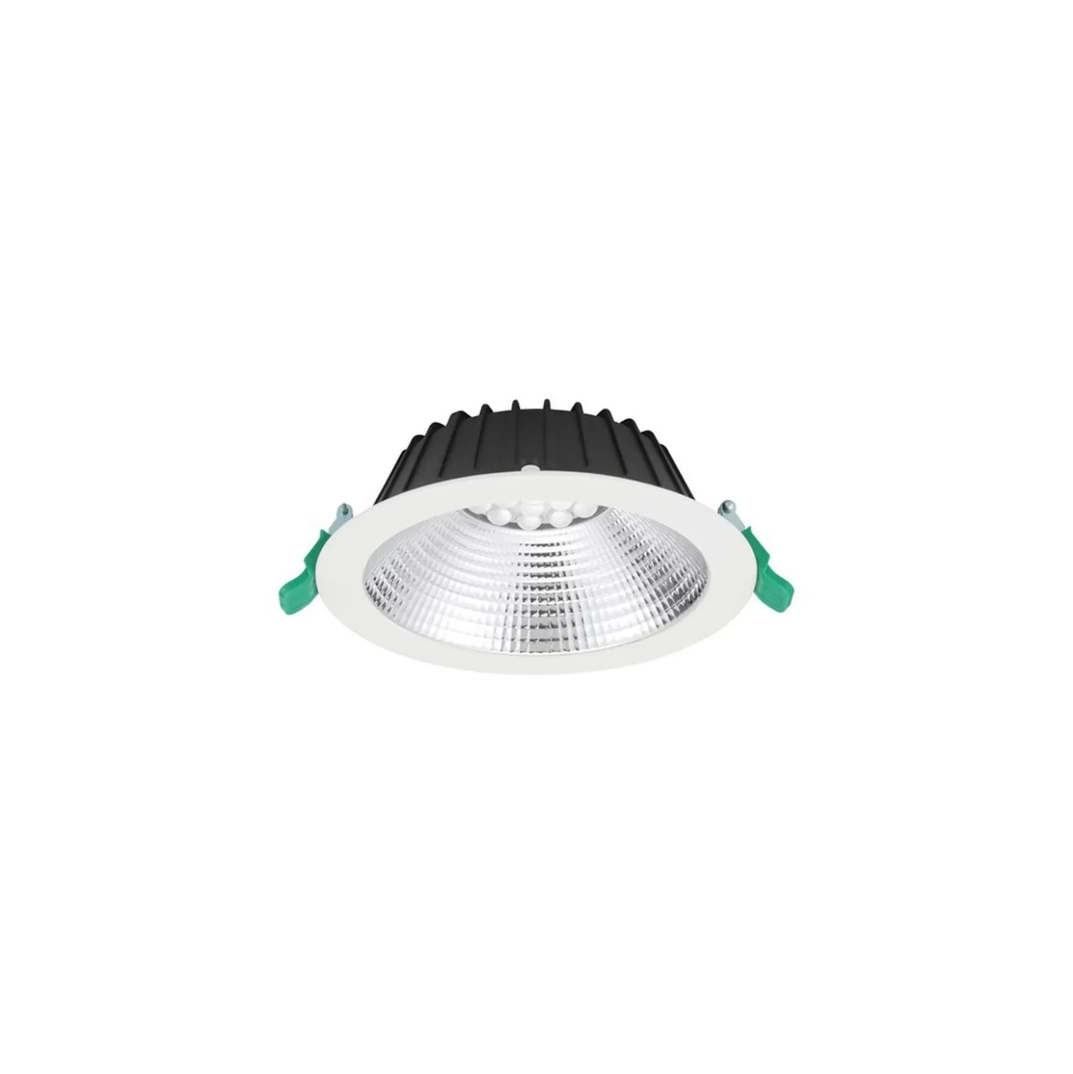 Sylvania LED Downlight Insaver Slim 175 Aluminium Vit 13W 1700lm 70D - 840 Kallvit | Utskärning 175mm - IP44 - Dimbar