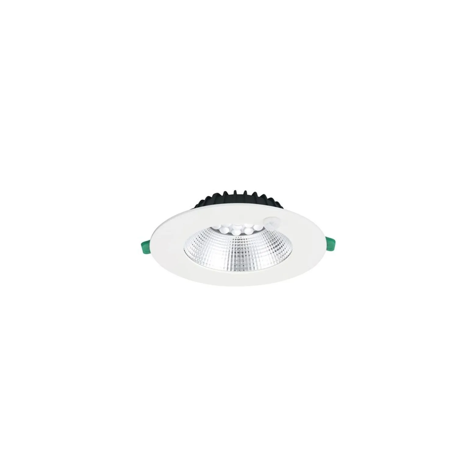 Sylvania LED Downlight Insaver Slim Aluminium Vit 13W 1200lm 70D - 840 Kallvit | Utskärning 175mm - IP44 - UGR <19 - Rörelsesensor
