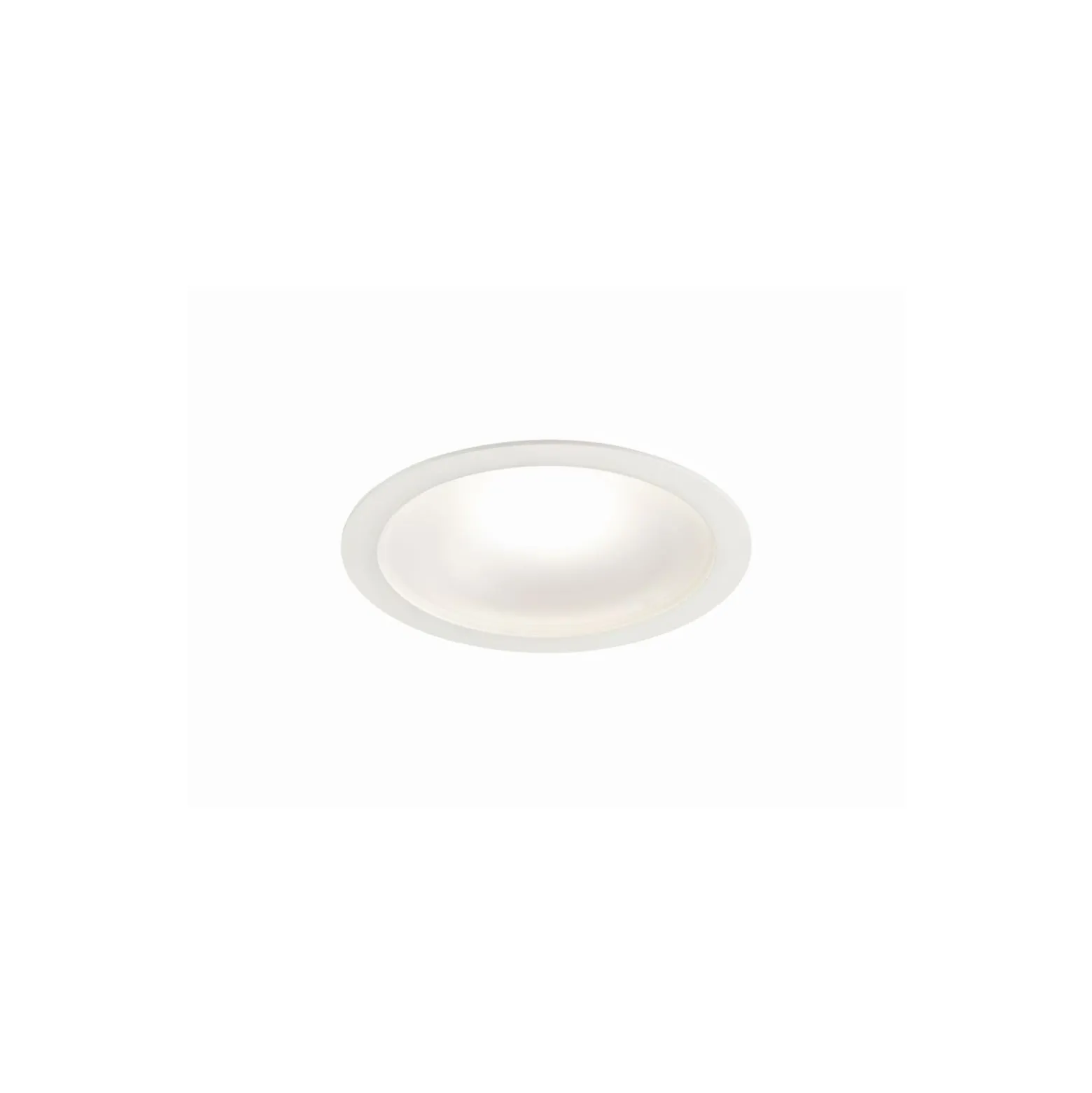Sylvania LED Downlight Start 225 Aluminium Vit 23W 2350lm 77D - 830 Varm Vit | Utskärning 225mm - IP54