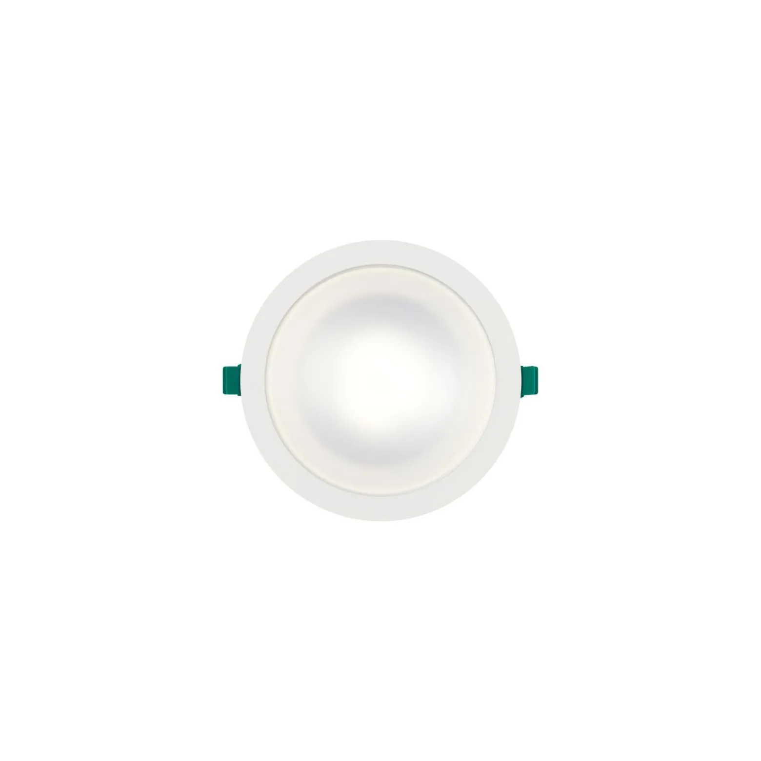 Sylvania LED Downlight Start 225 Aluminium Vit 23W 2350lm 77D - 830 Varm Vit | Utskärning 225mm - IP54