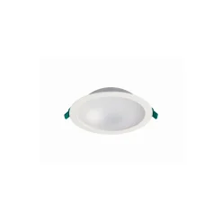 Sylvania LED Downlight Start 225 Aluminium Vit 23W 2350lm 77D - 830 Varm Vit | Utskärning 225mm - IP54